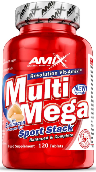 Multivitamine en multimineralen Amix Multi Mega Stack 120 tabletten