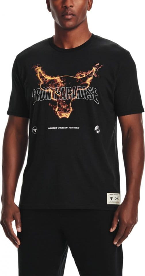 T-shirt Under Armour UA Project Rock Fire SS-BLK