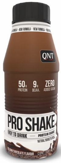 Eiwitdranken en smoothies QNT PRO SHAKE (50g protein & Low Sugar) 500 ml Belgian Chocolate