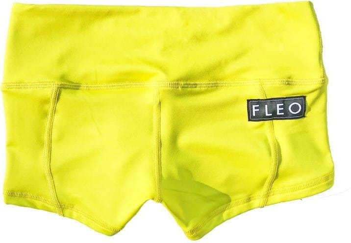 Korte broeken FLEO Neon Yellow Low Rise Contour